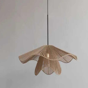 โคมไฟแขวนทอมือสไตล์วินเทจแบบเชือกตกแต่งบ้านสไตล์นอร์ดิก - Product Image 5