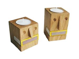 3 Pcs <b>Candle</b> Stand with <b>Tray</b> Cubical <b>Candle</b> Stand Home Decorate Wooden Candlestick Holders Wooden <b>Candle</b> Holder for Wedding - Product Image 5
