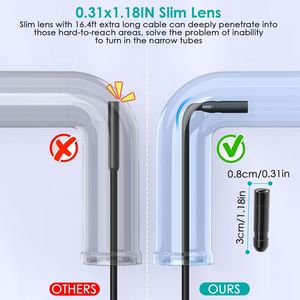 1080P Industrial Endoscope <b>Camera</b> with 4.3-Inch Colorful <b>IPS</b> Screen 8mm IPX7 Waterproof Digital Snake <b>Camera</b> - Product Image 4