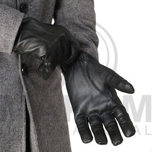 Winter Gloves Black Color Outdoor Warm Winter Gloves Leather Gloves From Pakistan - Product Image 3