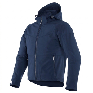 Veste de moto pour homme, noire, coupe-vent, manches longues, pour l'hiver, vêtements d'extérieur - Product Image 2