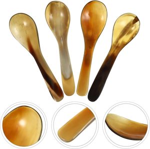 Cuchara para Servir Hecha a Mano con Cuerno de Búfalo Natural, con Acabado Pulido Espejo, Estilo Contemporáneo, Personalizable para Regalos y Venta al por Menor - Product Image 3