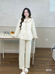 Ropa de Maternidad para Verano/Otoño, Conjuntos de Pijamas Estampados para Mujeres Embarazadas, Trajes de Lactancia B741, Gran Venta - Product Image 5