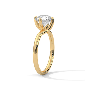 แหวนเพชรทองคำขาว 14K เพชรเลี้ยงในห้องปฏิบัติการทรงกลมเจียระไนแบบเหลี่ยมเพชรพลอย แหวนหมั้น ได้รับการรับรองจาก IGI เครื่องประดับสำหรับผู้หญิง ของขวัญวันครบรอบ ของขวัญแต่งงาน - Product Image 4