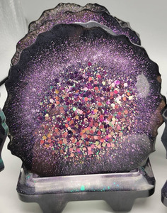 Posavasos de resina coloridos para el hogar y el café Duraderos y resistentes al calor - Product Image 4