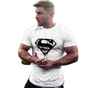 T-shirt en coton doux pour homme, col montant, manches courtes, formel, ODM, sergé, impression de logo personnalisée - Product Image 1
