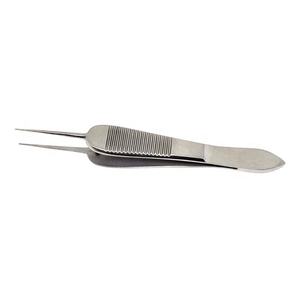 Pinces à suture ST Martins 11 cm, 1x2 dents, 0,3 mm, acier inoxydable, instruments ophtalmiques, manuel, puissance NAZIR HABIB NHC-79992 - Product Image 1
