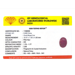 Natural African Ruby Gemstone 3.4 Carat Certified Wholesale Brilliant Cut - Product Image 4