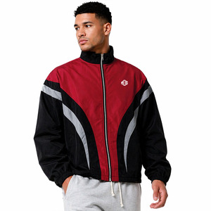 Custom Panel Windbreaker <b>Jackets</b> Hip Hop Style Vintage Waterproof Windbreaker Sporty Style Stand Collar Nylon <b>jacket</b> for <b>men</b> OEM - Product Image 1