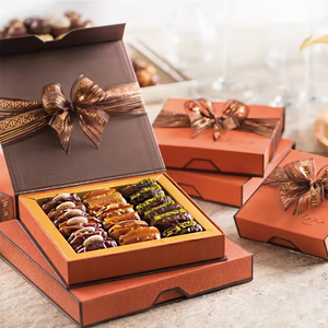 Luxury Custom Rigid Chocolate Tea Bag Partition Packaging <b>Box</b> 2-16 Slots Aluminum Foil Matt Lamination Catering Candies - Product Image 3