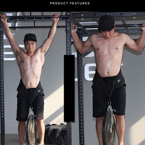 synthetic leather new Weight Lifting Dipping <b>Belt</b> Dip <b>Chain</b> Pull Ups - Product Image 6