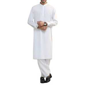 <b>Mens</b> Solid Color Salwar Kameez Customized Colors High Quality OEM Service Wholesale Price New Stylish <b>Kurta</b> Pajama Wrinkle Free - Product Image 1