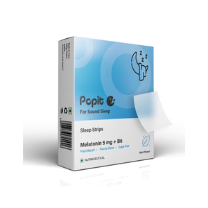 Bandes orales de mélatonine Popit au goût de menthe, dissolution rapide, soutien nocturne avec des ingrédients naturels - Product Image 6