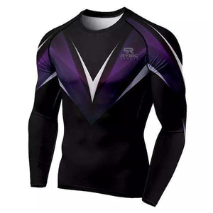 Rashguard léger et performant, anti-humidité, sublimation, logo personnalisé, tissu doux, coupe confortable, livraison directe usine - Product Image 1