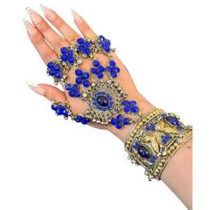 Nouvelle conception, collier de style paon de qualité supérieure avec ensemble de boucles d'oreilles pour femmes, pour mariage, Eid et tenues de soirée, ensembles de bijoux pour femmes - Product Image 1