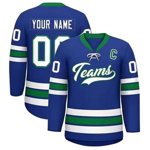 Dernier design d'uniforme de hockey sur glace, haute qualité, respirant, 100% polyester, séchage rapide, maillot de hockey - Product Image 3