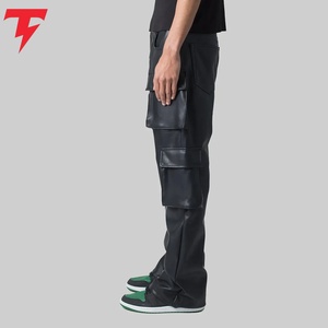 <b>Men</b> <b>Leather</b> <b>Pants</b> High Quality <b>Leather</b> Slim Fit Trousers Comfortable Durable Stylish Everyday Wear Wholesale Clothing - Product Image 3