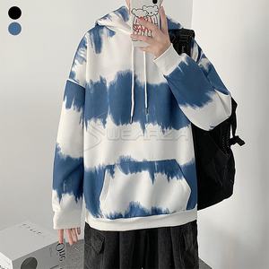 2025 NOUVEAU ARRIVÉ Hommes En Gros Tie Dye French Terry Casual Hoodies Vintage Lavé Terry À Capuche Acide lavage Poids Lourd Coton - Product Image 4