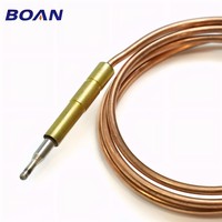 Boan Universal M8x1 Termokopel Lurus 1000mm untuk Pemanas Air Gas Rumah Tangga RV, Jaket Tahan Korosi Tembaga, Garansi 1 Tahun