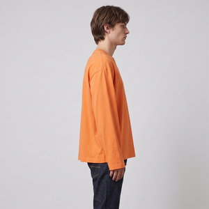 T-shirt ample à manches longues pour homme, col rond, 100 % coton, coupe oversize, style streetwear d'été, épaules tombantes - Product Image 3