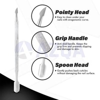 Ensemble professionnel de manucure et pédicure en acier inoxydable pour le soin des cuticules, avec ciseaux, pousse-cuticules, coupe-ongles et outils pour les ongles.