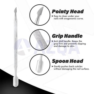Juego profesional de manicura y pedicura de acero inoxidable al por mayor con tijeras, empujador, cortaúñas y herramientas para uñas - Product Image 4