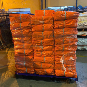 Bâche en PE de qualité supérieure, tissée unie, bleue/orange, résistante à l'eau, coupe-vent, écologique, pour usage agricole, grande capacité - Product Image 4