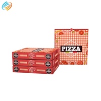 Individuell Bedruckte Wellpappe-Verpackung Personalisierte Pizzabox mit Farbigem Logo