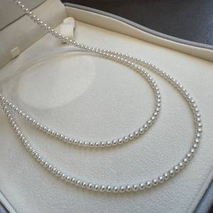 Collier de perles rouges chinoises de 3-4 mm - Product Image 4