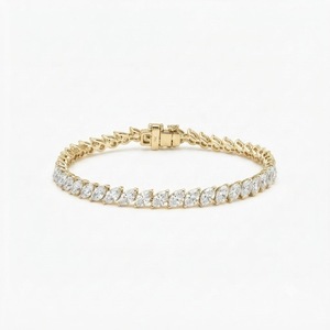 Bracelet tennis élégant en diamants de laboratoire taille marquise, certifié IGI, en or massif 10K 14K 18K, couleur DEF, clarté VS VVS - Product Image 1