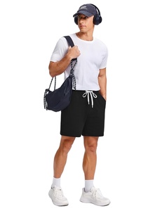 Pantalones Deportivos Casuales de Verano para Hombre, Estilo Premium, 100% Algodón, Sólidos, Resistentes al Viento, de Secado Rápido, Transpirables, Suaves, Cómodos, con Cintura Elástica - Product Image 1