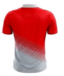เสื้อโปโลกีฬาแบบพรีเมียมสั่งทำพิเศษ ระบายอากาศได้ดี แห้งเร็ว ชุดกีฬาดีไซน์ไล่เฉดสีทันสมัย แขนสั้น - Product Image 2