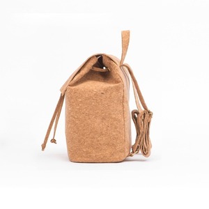 Eco-friendly natural Woodgrained Paper Fabric Anticorrosion Durable Fashion Girl's Flip Open <b>Backpack</b> - Product Image 6