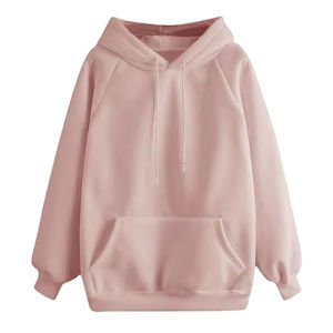 Sweat-shirt à capuche blanc pour femme, en polaire polyester uni, col montant, manches longues, respirant, pour l'hiver, le printemps et l'automne - Product Image 3