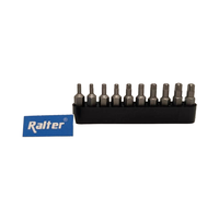 Embouts de tournevis Torx RALTER, 10 pièces, 25 mm, jeu Magic Rib, finition sablée, DIY, OEM, acier S2, Taïwan