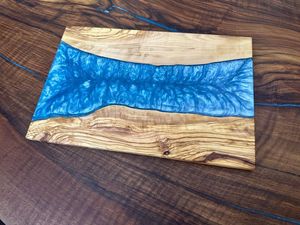 Tabla de Cocina de Madera de Lujo con Resina Epoxi para Mesa de Comedor, Tabla de Cortar de Madera Maciza con Resina Epoxi - Product Image 2