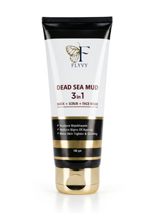 FLYVY Lodo del Mar Muerto 3 en 1 — Mascarilla + Exfoliante + Limpiador Facial |   Eliminación de Puntos Negros, Antienvejecimiento - Product Image 2