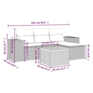 Set divano da giardino Beige - Product Image 3