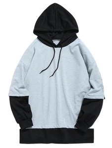 Sudadera con Capucha de Forro Polar para Hombre, Personalizada con Logotipo Frontal Estampado, 100% Poliéster, 300g, Transpirable, Corte Holgado, Cuello Redondo, Sin Forro, Tejido de Punto - Product Image 3