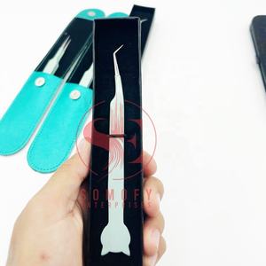 High Quality Custom Silver Point Cat Design Tweezers for <b>Eyelash</b> Extensions Private Label Stainless Steel <b>Beauty</b> <b>Tool</b> - Product Image 5