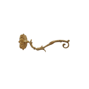 Decorative Brass Floral Wall <b>Hook</b> Vintage Wall Mounted Coat <b>Hook</b> Heavy Duty Key <b>Towel</b> Bag Hanger Antique Home Organizer decor - Product Image 1