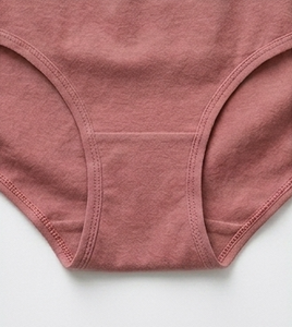 Women's Pink Lace Trim Cotton Spandex Brief <b>Underwear</b> Breathable Knitted Fabric Standard Fit - Product Image 4