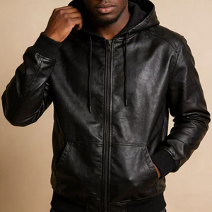 Men's Polyester Hooded Pullover <b>Jacket</b> Casual Oversized Windproof Winter Fashion Streetwear Custom Logo OEM Factory Wholesale - Product Image 2