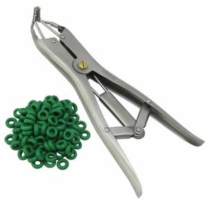 Pince d'application professionnelle réglable et durable en acier inoxydable réutilisable pour anneaux de castration sans saignement pour usage vétérinaire - Product Image 1