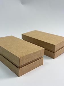 Elegant Eco-Friendly Rigid Kraft Paper Gift Box with Matt Lamination Embossing Top and Bottom Covers - Product Image 3