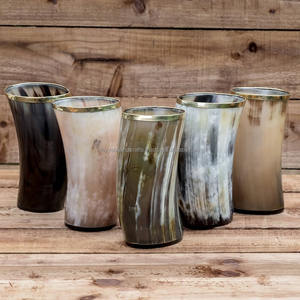 Corne de buffle grand verre corne naturelle Viking corne verre produits de haute qualité verre à boire pour Restaurant Agate - Product Image 3
