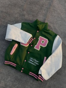 Fabricant de vestes universitaires personnalisées, patch en chenille, veste de baseball en laine, veste bomber, broderie d'équipe universitaire, étiquette privée, coupe-vent - Product Image 3