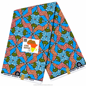 Tissu africain Ankara Dobby imprimé à la cire, matériau textile traditionnel pour robes, jupes, hauts, mode, bricolage, rideaux, jouets - Product Image 4