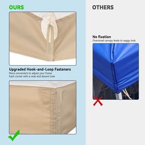 Tenda 2T 8x8ft con Tetto Rosso, Pergola e Gazebo - Categoria Prodotti - Product Image 4