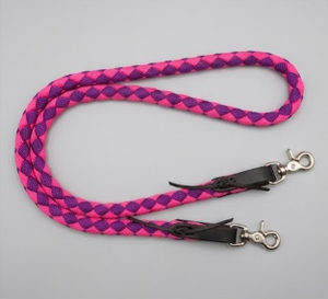 Corde de trelage torsadée en nylon massif pour chevaux, 3 mètres de long, robuste, noire, avec mousqueton en laiton résistant à la rouille, légère, RUB - Product Image 1